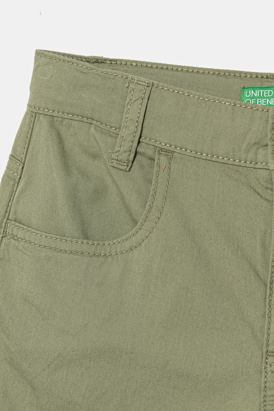 Хлопчик Дитячі бавовняні шорти United Colors of Benetton 47RGC902U.G.Seasonal зелений