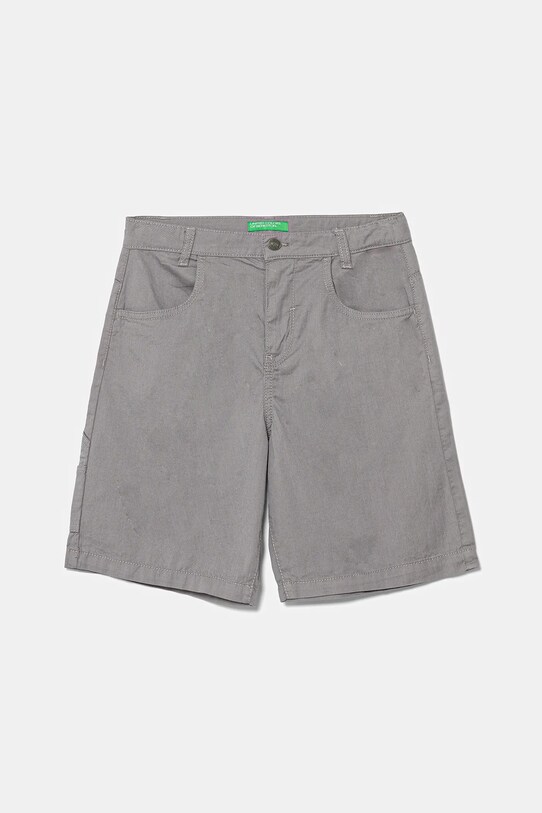 United Colors of Benetton pantaloni scurți din bumbac pentru copii casual gri 47RGC902U.G.Seasonal