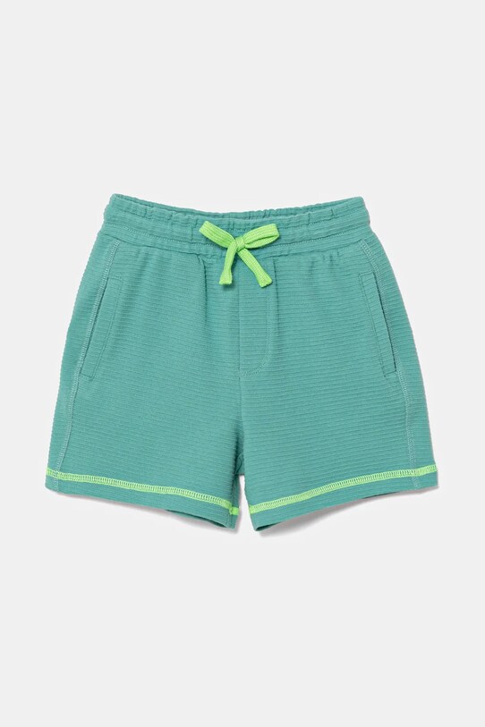 United Colors of Benetton szorty bawełniane dziecięce bawełna turkusowy 38OHG901V.P.Seasonal