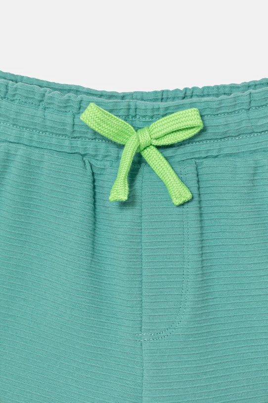 Хлопчик Дитячі бавовняні шорти United Colors of Benetton 38OHG901V.P.Seasonal бірюзовий
