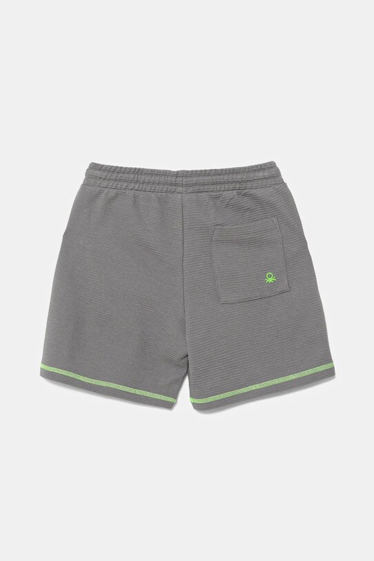 United Colors of Benetton pantaloni scurți din bumbac pentru copii 38OHG901V.P.Seasonal gri SS25