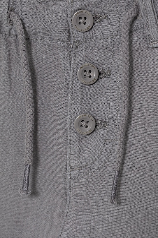 Chłopiec United Colors of Benetton szorty z domieszką lnu dziecięce 41DAG902X.P.Seasonal szary