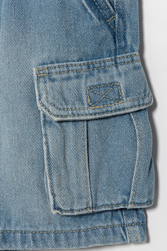 Băieți United Colors of Benetton pantaloni scurți din denim pentru copii 4KEHG902Q.P.Seasonal albastru