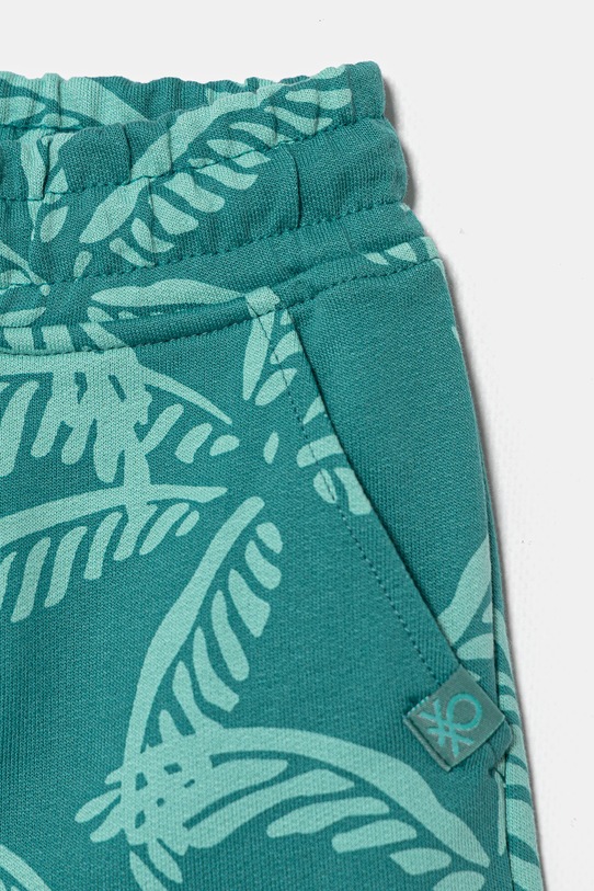 Băieți United Colors of Benetton pantaloni scurți din bumbac pentru copii 32IEC903E.G.Seasonal turcoaz