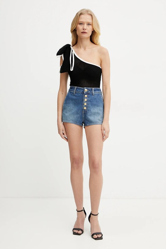 Elisabetta Franchi szorty jeansowe HJ35I51E2 niebieski SS25