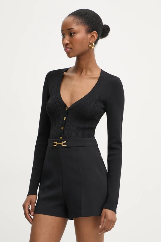 Elisabetta Franchi szorty czarny SH00751E2