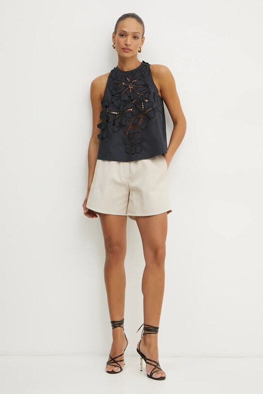 Бавовняні шорти Forte Forte 13541.my.pants бежевий SS25