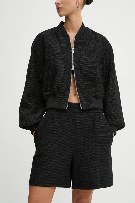 HUGO pantaloni scurți panza negru 50530416