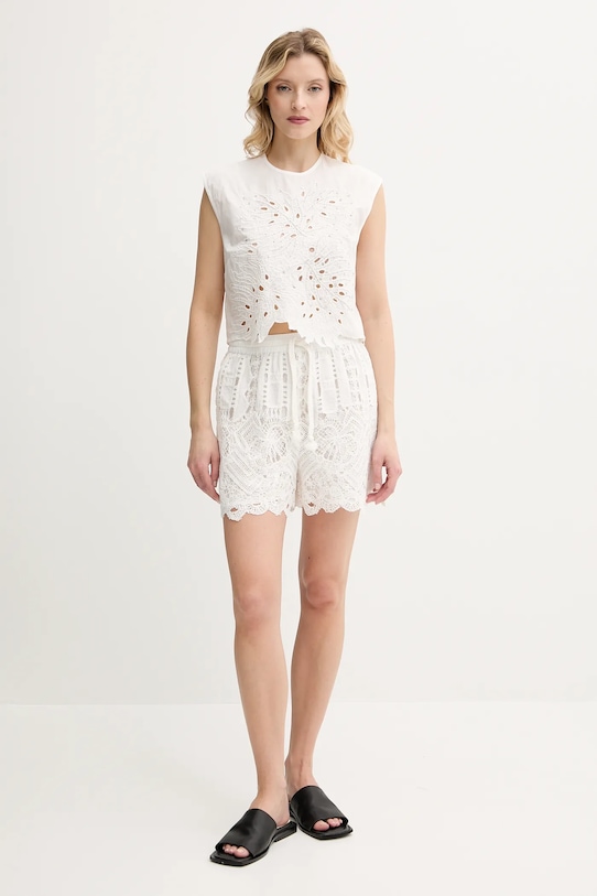 Pinko pantaloncini 104856.A2G9 bianco SS25