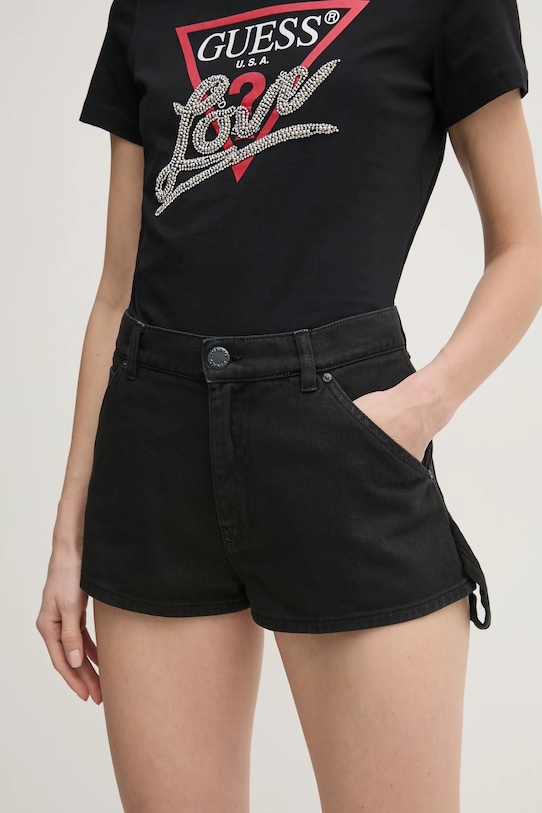 Джинсові шорти Pinko бавовна чорний 104893.A2HD