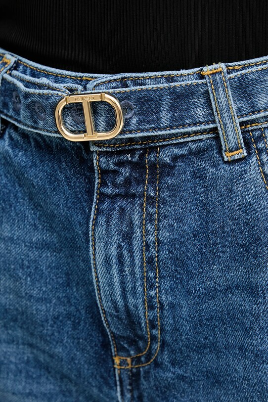 Twinset pantaloni scurți din denim albastru 251TP2575