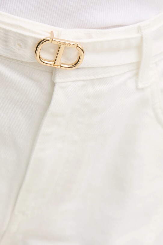 Twinset pantaloni scurti jeans bej 251TP2593