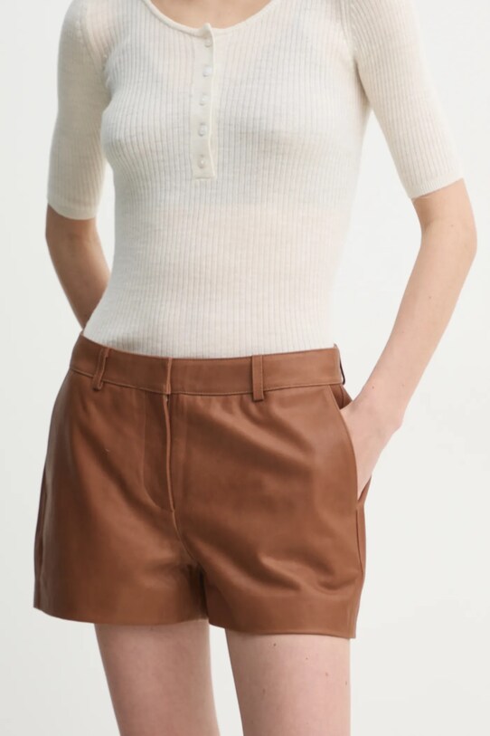 Кожаные шорты Herskind Holly medium коричневый 5469175