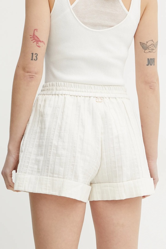 Одяг Шорти з домішкою льону Twinset 251TT2142 бежевий