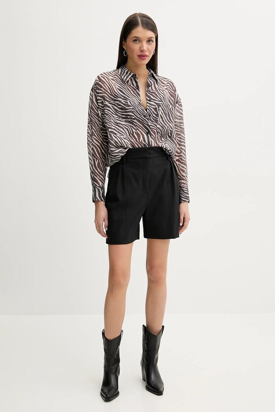 IRO shorts con aggiunta di lana WP30CARRINA nero SS25