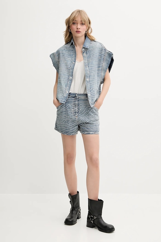 IRO szorty jeansowe WM30VINY niebieski SS25