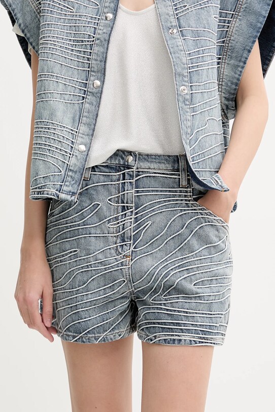 IRO szorty jeansowe niebieski WM30VINY