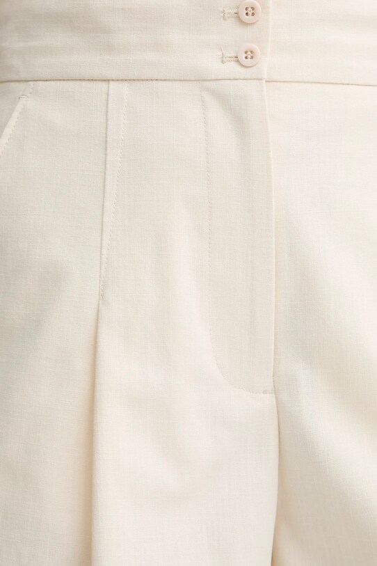 A.P.C. pantaloni scurți din bumbac short orlane bej COHFU.F10214