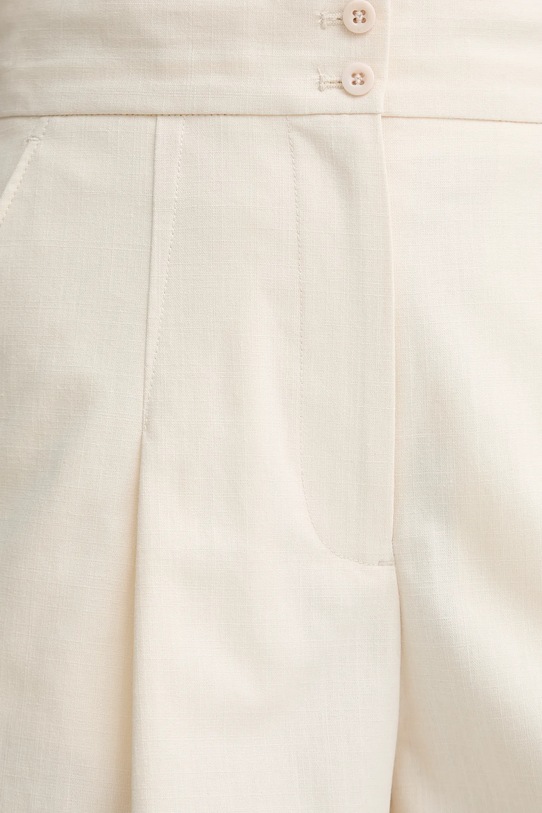 A.P.C. pamut rövidnadrág short orlane bézs COHFU.F10214