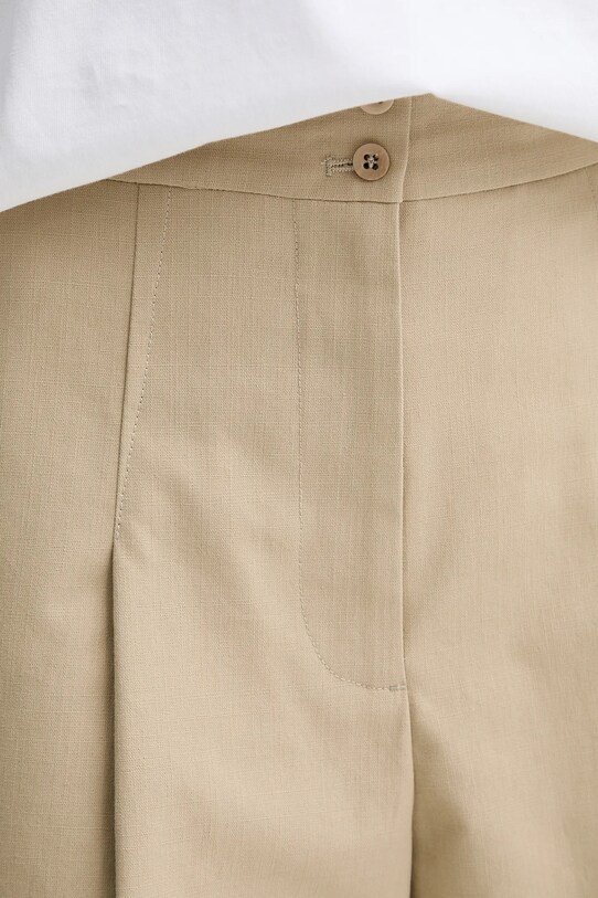 A.P.C. pamut rövidnadrág short orlane zöld COHFU.F10214