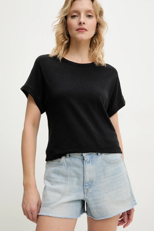 Marc O'Polo pantaloni scurți din denim jeans albastru 503918613009