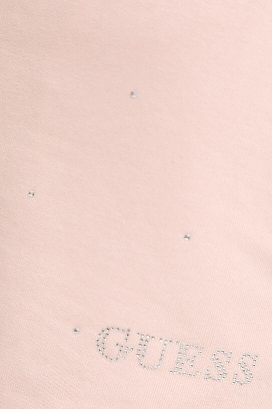 Къс панталон Guess RHINESTONES розов V5RD03.KCLJ0