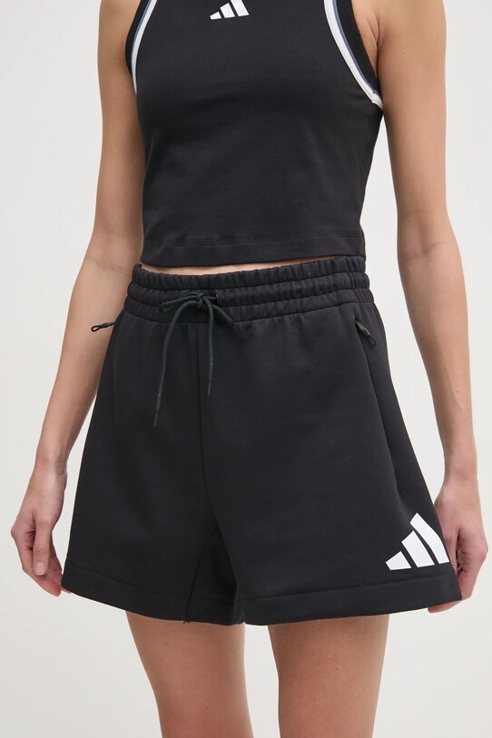 adidas pantaloni scurti Z.N.E. tricotaj negru JC5395