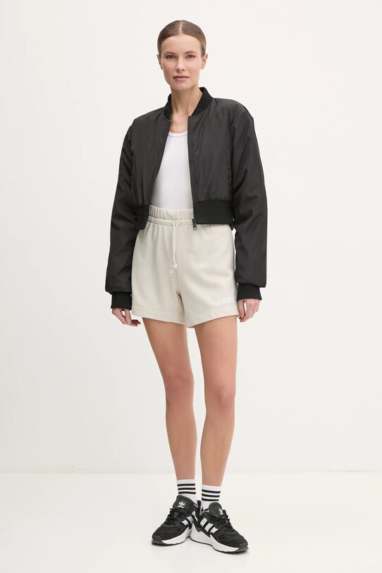 adidas pantaloni scurți Essentials Linear JD3170 bej SS25