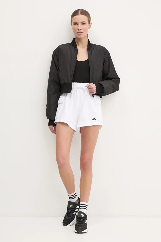 adidas pantaloni scurți Essentials JD9945 alb SS25