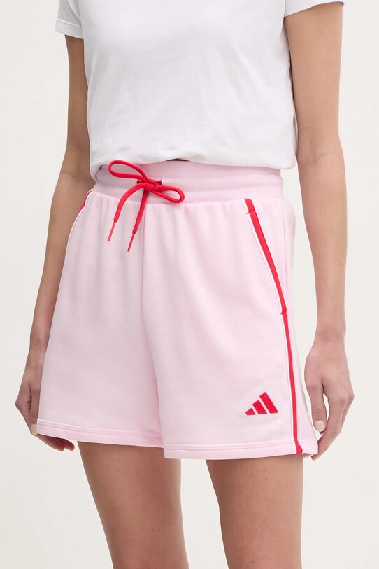 Σορτς adidas W CB Color Pop απλικέ ροζ JG6218