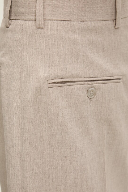 Μάλλινο σορτς MM6 Maison Margiela μπεζ S52MU0125