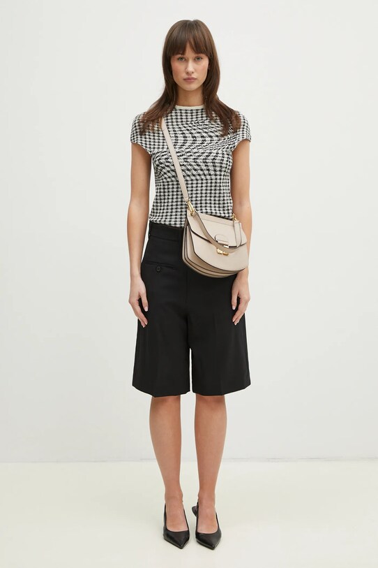 Vlnené šortky MM6 Maison Margiela S52MU0125 čierna