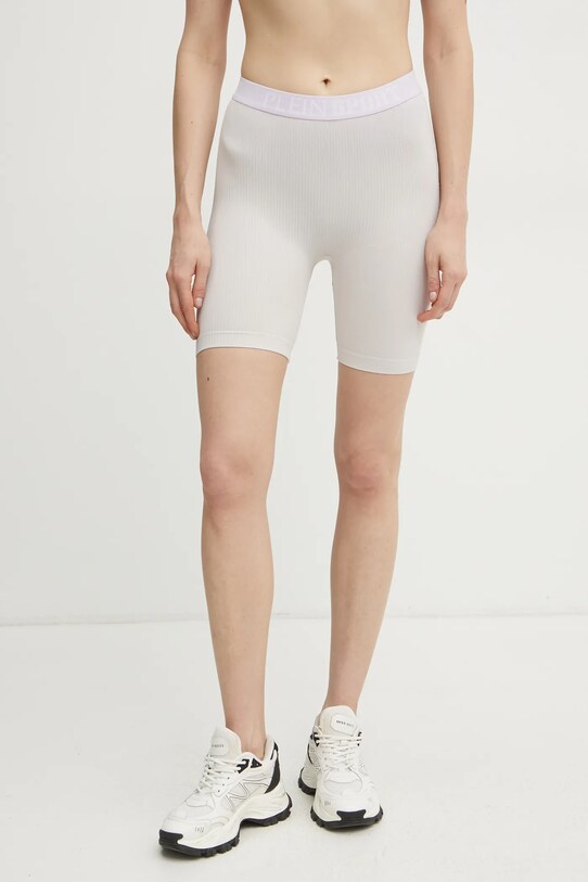 PLEIN SPORT pantaloni scurti tricotaj gri SAEC.WJT2058.STE003N
