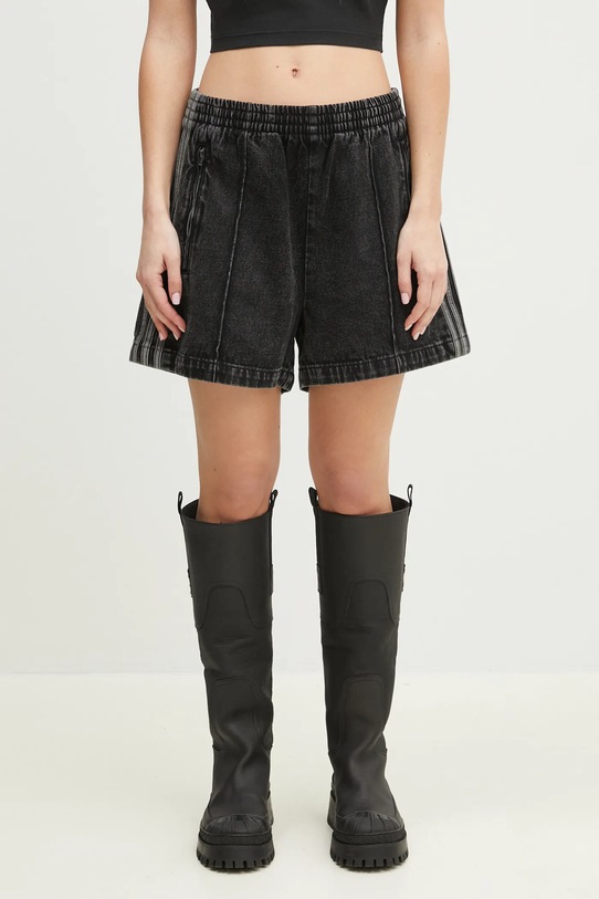 Джинсовые шорты adidas Originals Firebird хлопок чёрный JD3107