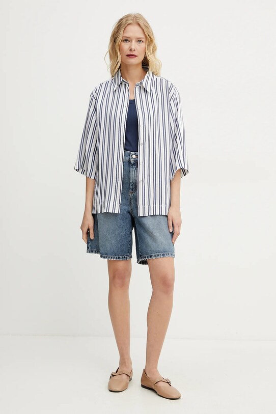 Marella pantaloni scurti jeans SHORT 2513141024 albastru SS25