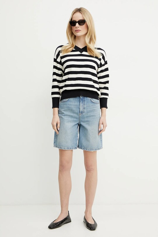 Marella pantaloni scurti jeans SHORT 2513141024 albastru SS25