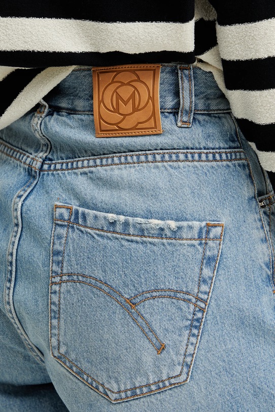 Rifľové krátke nohavice Marella SHORT modrá 2513141024