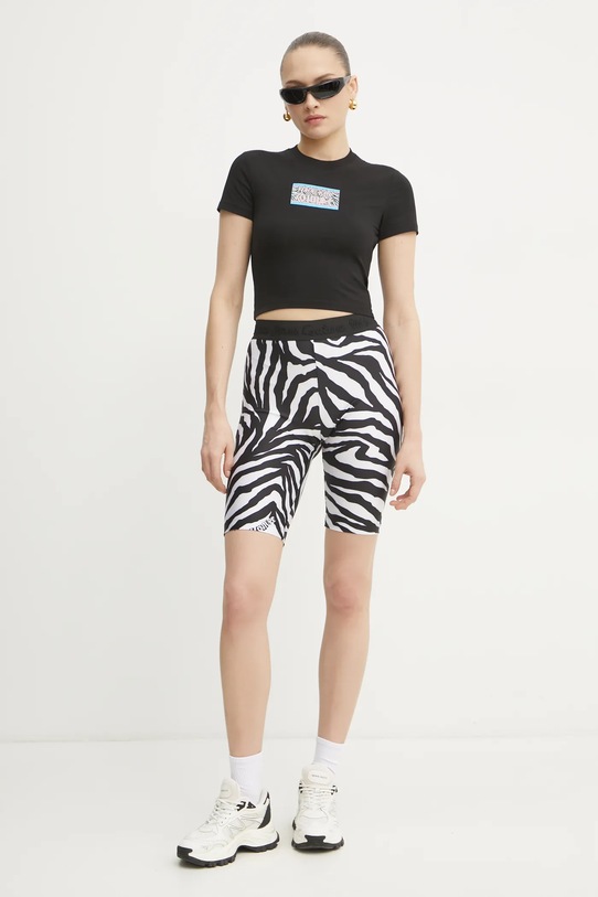 Versace Jeans Couture pantaloni scurti 78HAC106.JS482 negru SS25