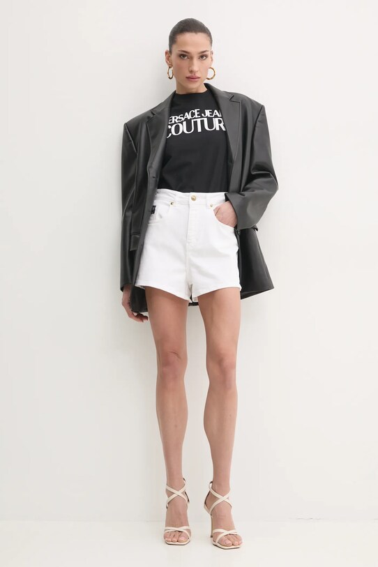 Versace Jeans Couture pantaloncini di jeans 78HAD514.CEWR1 bianco SS25
