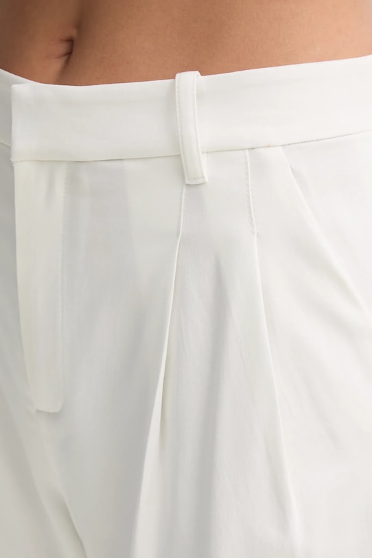 A.L.C. pantaloni scurti din lana alb 2PANT01124