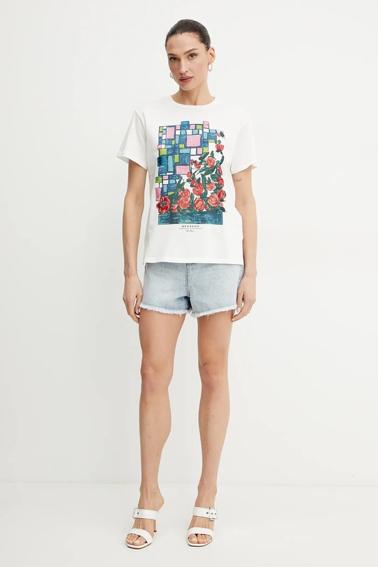 Rifľové krátke nohavice Patrizia Pepe 2P1692.D070 modrá SS25