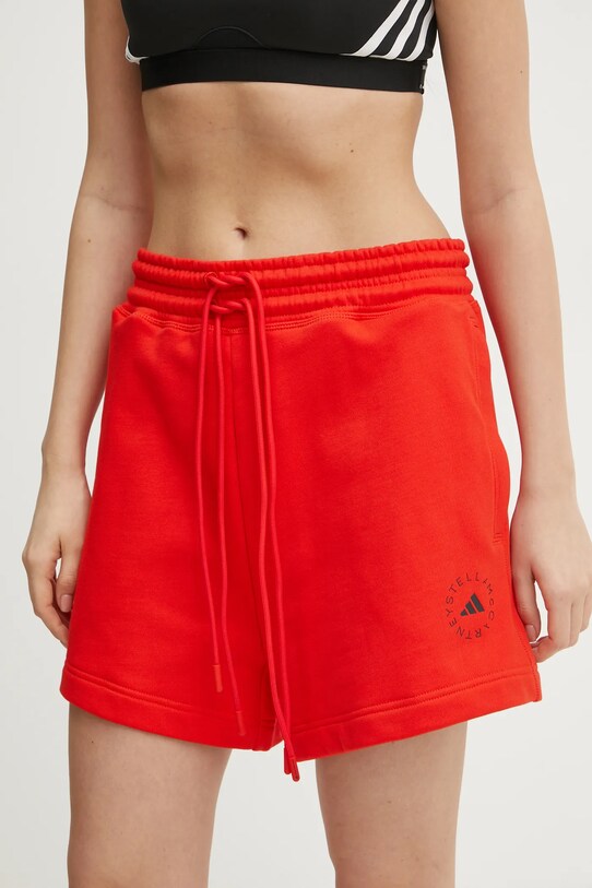 Шорти adidas by Stella McCartney бавовна червоний JD4668