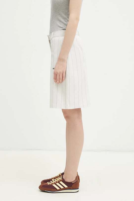 adidas Originals shorts PINSTRIPE SHORT JC7684 beige SS25