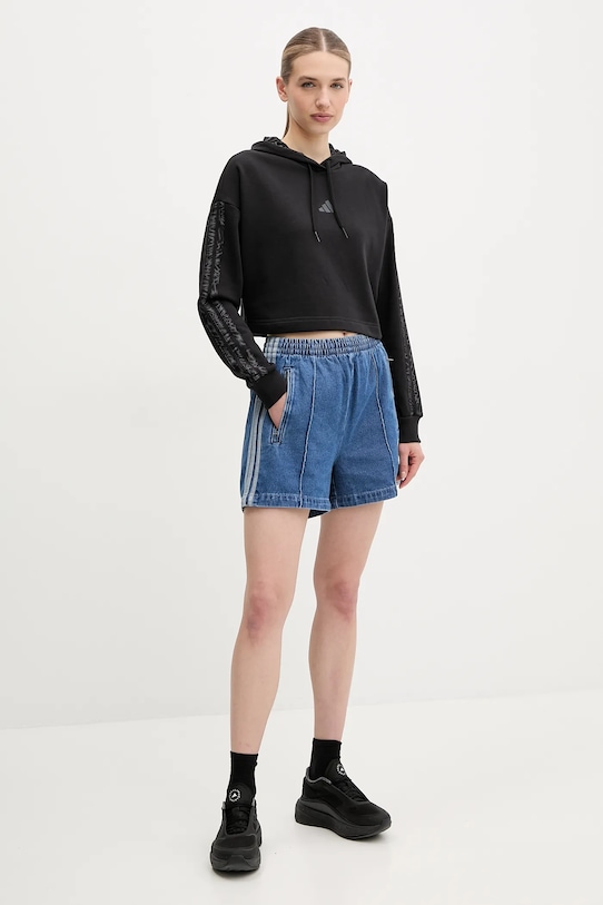 adidas Originals pantaloni scurti jeans Firebird JD2562 albastru SS25