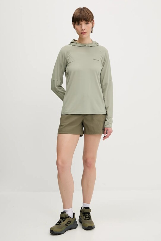 Outdoorové šortky Columbia Brea Falls 2118973 zelená SS25