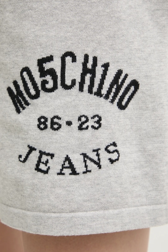 Moschino Jeans pantaloni scurti din bumbac gri 0380.3201