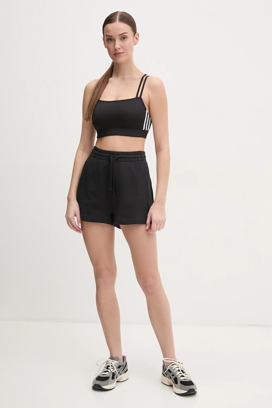 Бавовняні шорти adidas ALL SZN JJ4920 чорний SS25