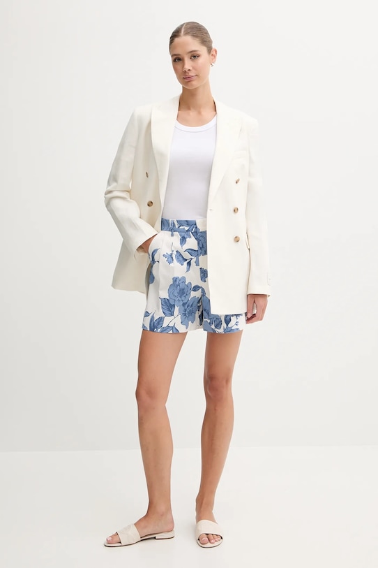 OUI pantaloni scurți 93235 alb SS25
