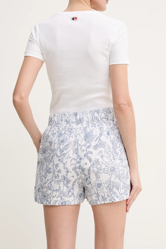 Odzież Pepe Jeans szorty lniane DARCY PL801157 biały