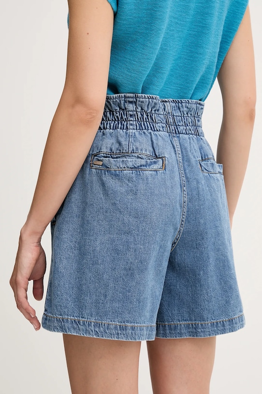 Odzież Pepe Jeans szorty jeansowe A-LINE SHORT UHW CINCH PL801178 niebieski
